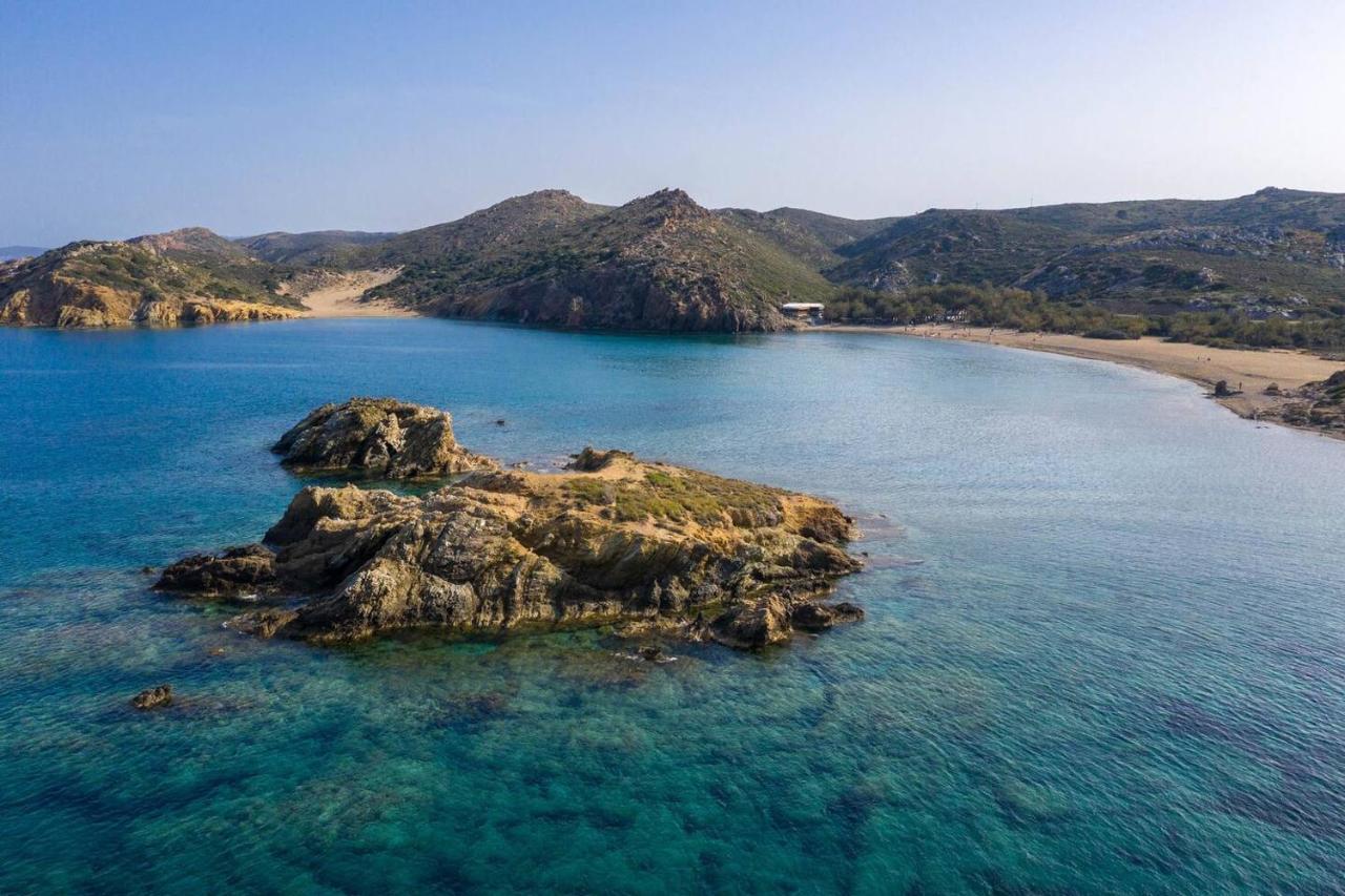 Вилла Authentic Cretan Stone Windmill Сития Экстерьер фото